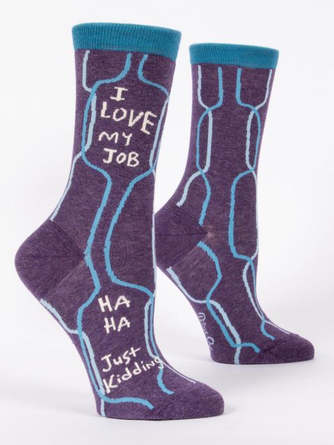Image of I Love My Job W-Crew Socks